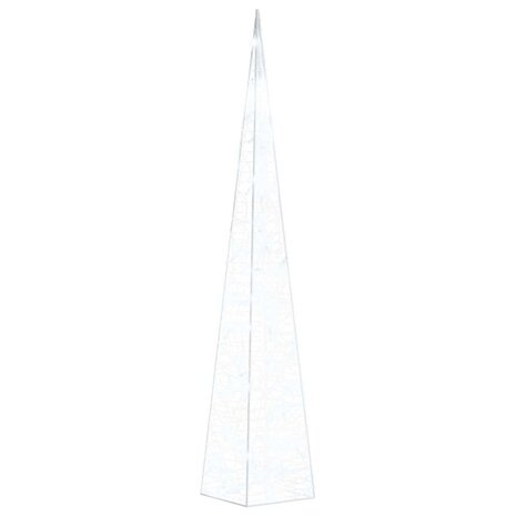 Lichtkegel decoratief LED 90 cm acryl koudwit 2