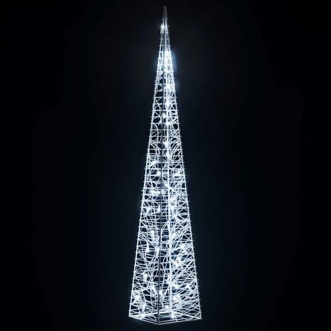 Lichtkegel decoratief LED 90 cm acryl koudwit 4