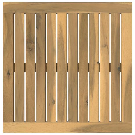 Tafelblad 48,5 x 49 x 2 cm Rechthoekig Massief Acaciahout Wit 2