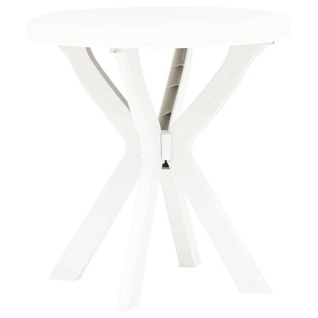 Bistrotafel &Oslash;70 cm kunststof wit 1