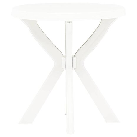 Bistrotafel &Oslash;70 cm kunststof wit 2