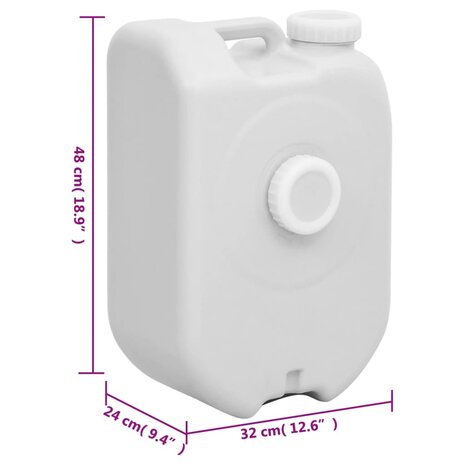 Watertank draagbaar 24 L grijs 9