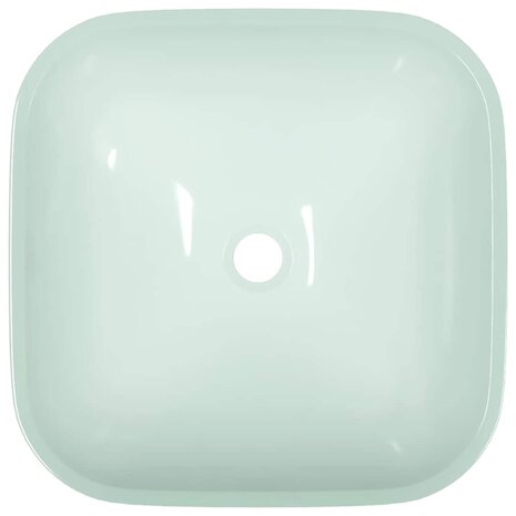 Wasbak 42x42x14 cm glas wit 4