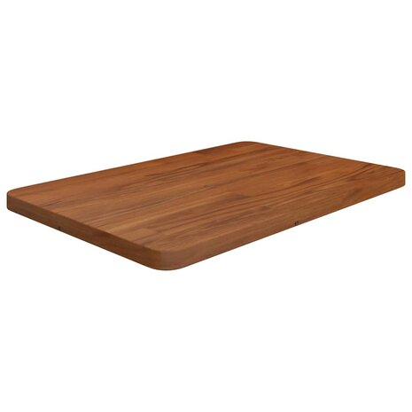 Wastafelblad 60x40x2,5cm behandeld massief hout donkerbruin 1