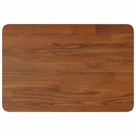 Wastafelblad 60x40x2,5cm behandeld massief hout donkerbruin 2