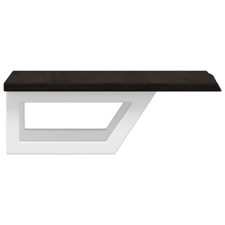 Badkamer wandschap staal en massief eikenhout 5
