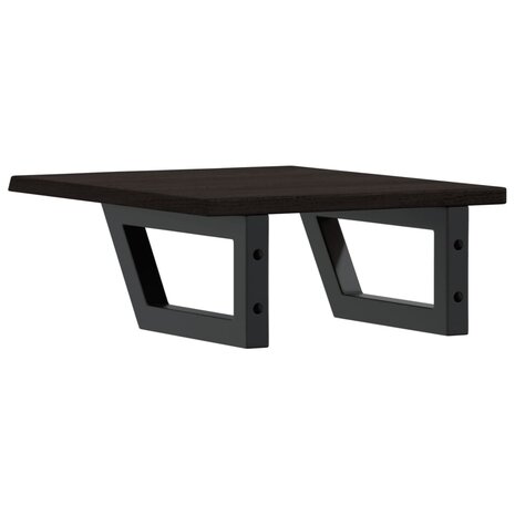 Badkamer wandschap staal en massief eikenhout 6