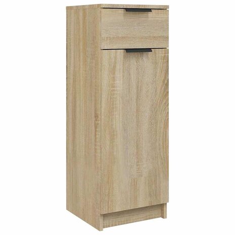 Badkamerkast 32x33,5x90 cm bewerkt hout sonoma eikenkleurig 2