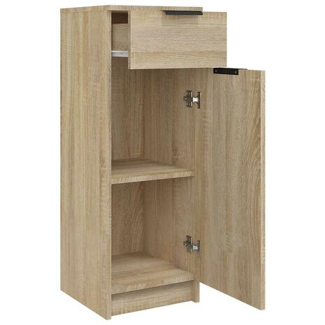Badkamerkast 32x33,5x90 cm bewerkt hout sonoma eikenkleurig 7