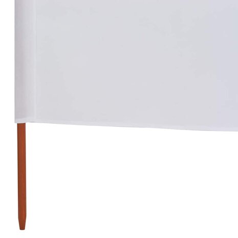 Windscherm 5-panelen 600x80 cm stof zandwit 5