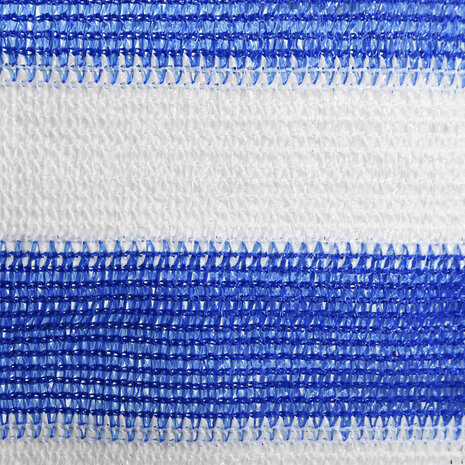 Balkonscherm 90x400 cm HDPE blauw en wit 3