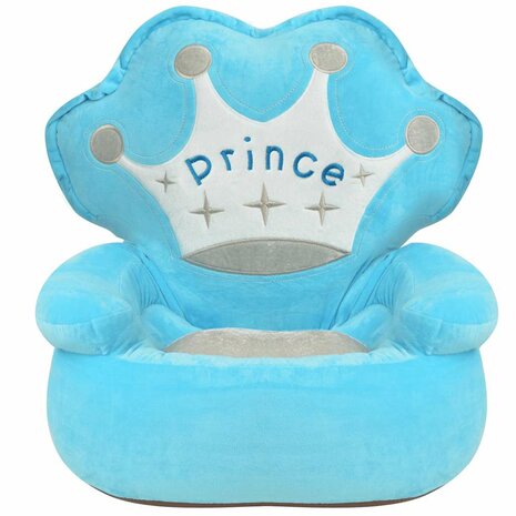 Kinderstoel prins pluche blauw 2
