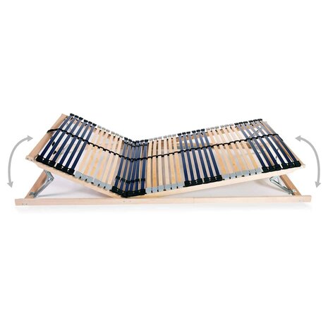 Lattenbodem met 42 latten 7 zones 120x200 cm 4