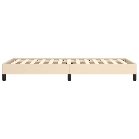 Bedframe zonder matras 100x200 cm stof cr&egrave;mekleurig 6