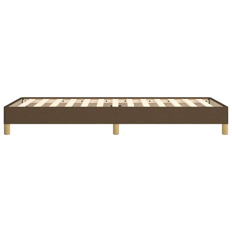 Bedframe zonder matras 100x200 cm stof donkerbruin 6