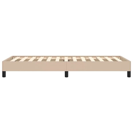 Bedframe kunstleer cappuccinokleurig 100x200 cm 6