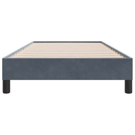 Bedframe zonder matras 80x210 cm fluweel donkergrijs 5