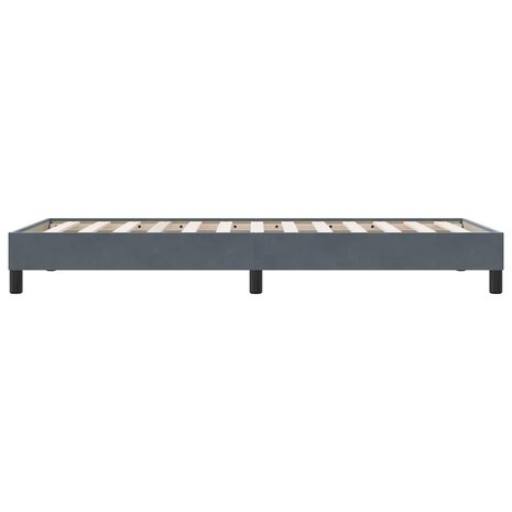 Bedframe zonder matras 100x210 cm fluweel donkergrijs 6