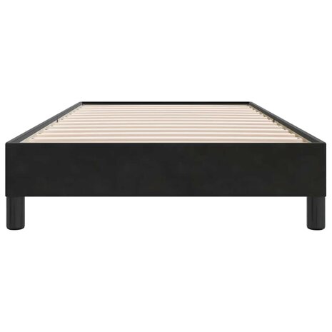 Bedframe zonder matras 100x210 cm fluweel zwart 5