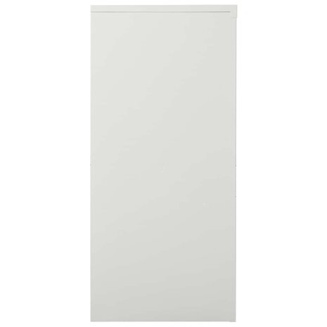Roldeurkast 90x40x90 cm staal lichtgrijs 3