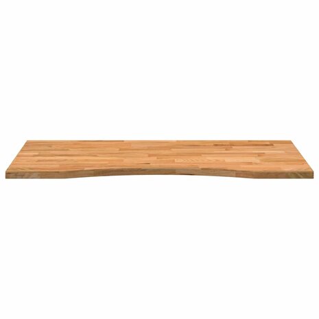 Bureaublad rechthoekig 100x50x2,5 cm eikenhout lichtbruin 5