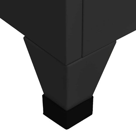 Lockerkast 38x45x180 cm staal zwart 7