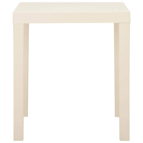 Tuintafel 79x65x72 cm kunststof wit 3