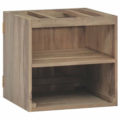 Badkamerwandkast 46x25,5x40 cm massief teakhout 4