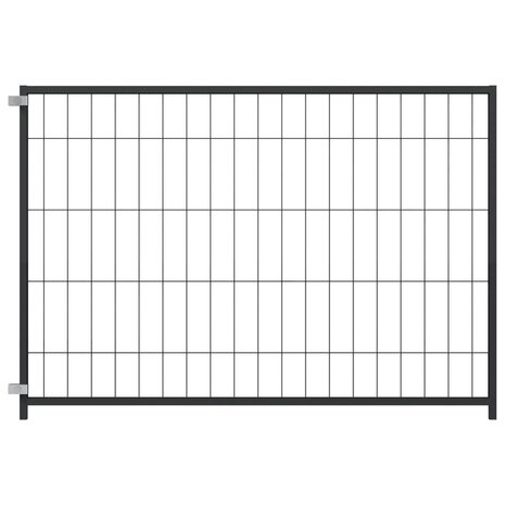 Hondenkennel 300x100x70 cm staal zwart 4