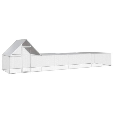Kippenren 8x2x2 m gegalvaniseerd staal 2