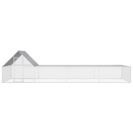 Kippenren 8x2x2 m gegalvaniseerd staal 4