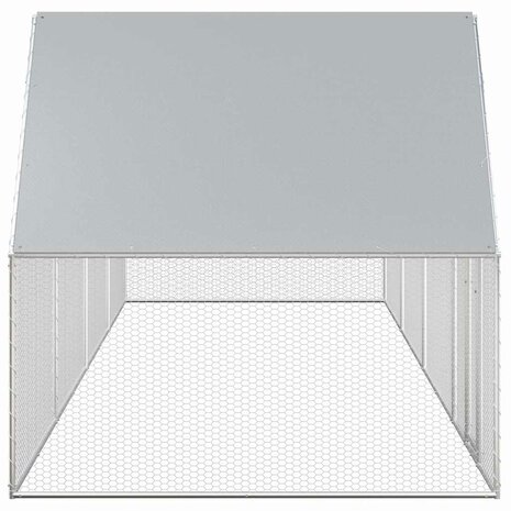 Kippenren 8x2x2 m gegalvaniseerd staal 5