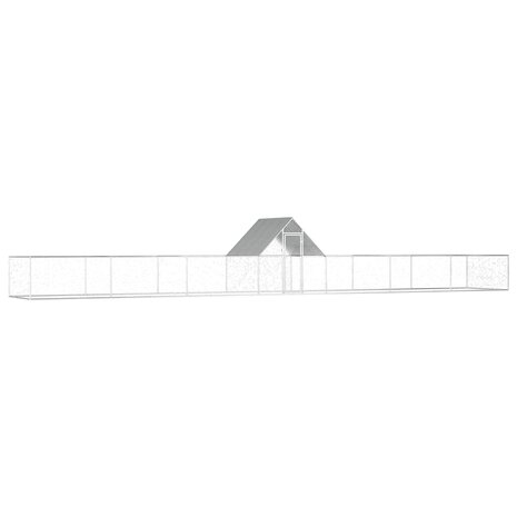 Kippenren 14x2x2 m gegalvaniseerd staal 1