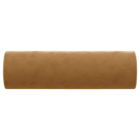 Sierkussens 2 st 15x50 cm fluweel bruin 4