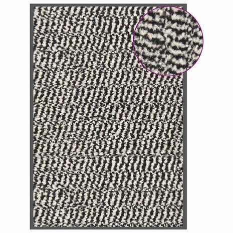 Deurmat getuft 40x60 cm lichtbruin 1