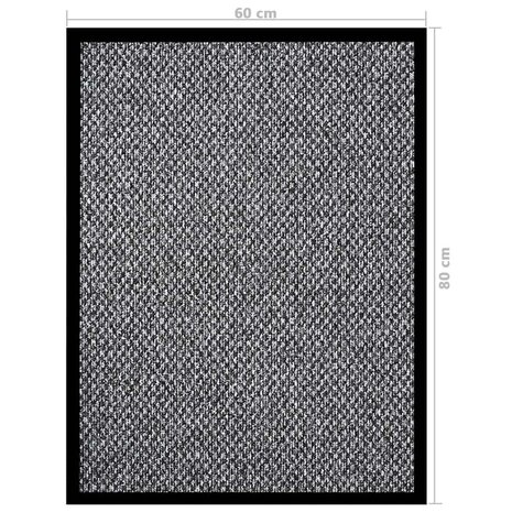 Deurmat 60x80 cm grijs 6