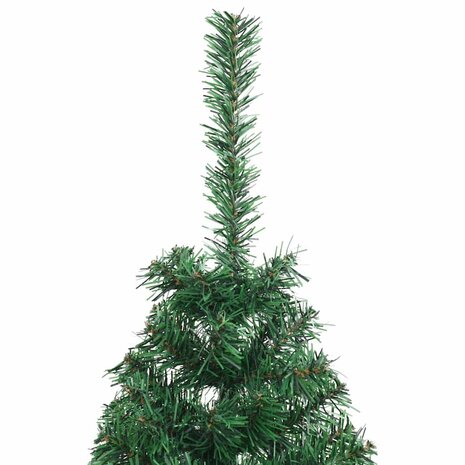 Kunstkerstboom met standaard half 150 cm PVC groen 7