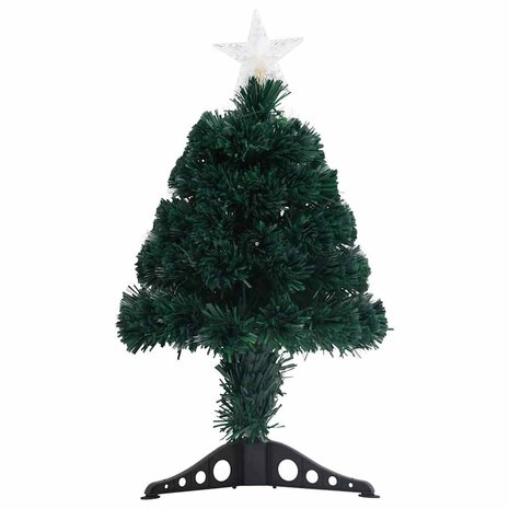 Kunstkerstboom met standaard en LED 64 cm glasvezel 2