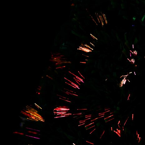 Kunstkerstboom met standaard en LED 64 cm glasvezel 5