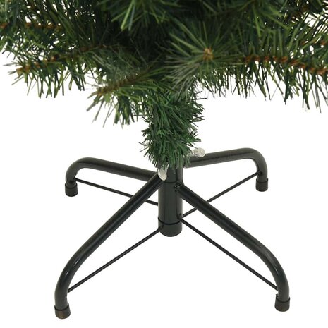 Kunstkerstboom met standaard smal 120 cm PVC groen 6
