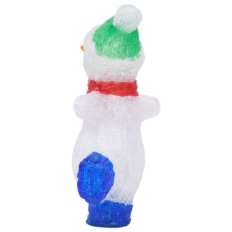 Kerstfiguur sneeuwman LED binnen en buiten 30 cm acryl 7