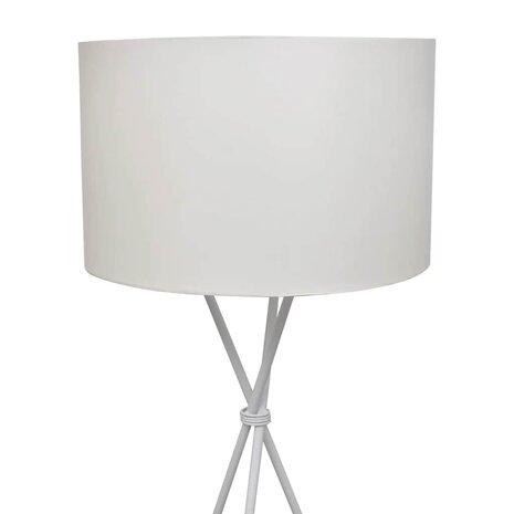 Vloerlamp inclusief lampenkap 139 cm wit 2