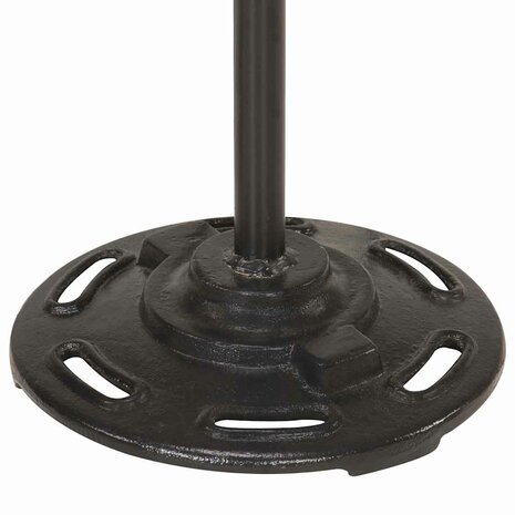 Vloerlamp met 2 lampenkappen E27 gietijzer messingkleurig 8
