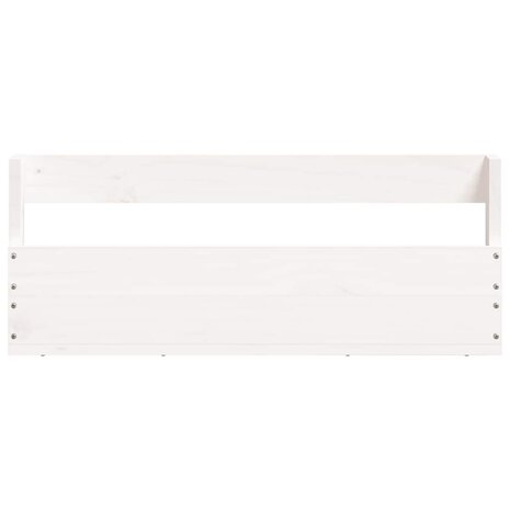 Schoenenrekken 2 st 59x9x23 cm massief grenenhout wit 6