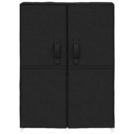 Schoenenkast 60x30x90 cm stof zwart 4
