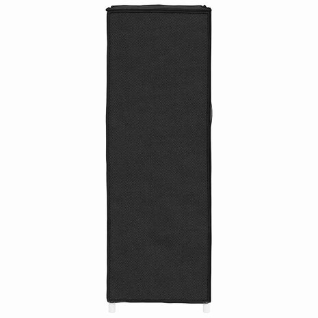 Schoenenkast 60x30x90 cm stof zwart 6