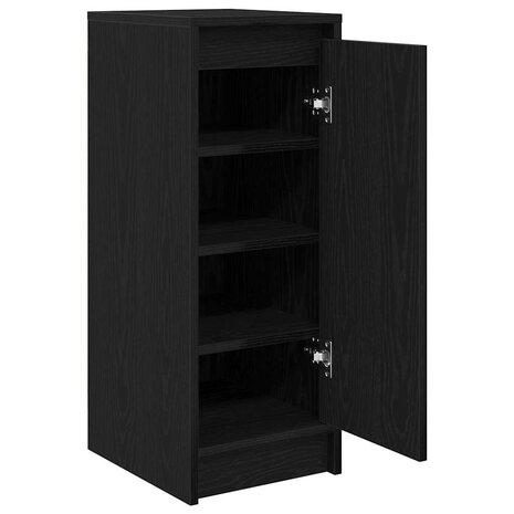 Schoenenkast 29,5x34x76 cm spaanplaat zwart eikenkleurig 5