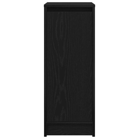 Schoenenkast 29,5x34x76 cm spaanplaat zwart eikenkleurig 6