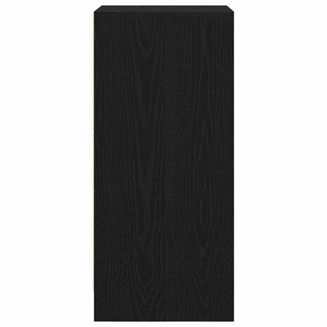 Schoenenkast 29,5x34x76 cm spaanplaat zwart eikenkleurig 7