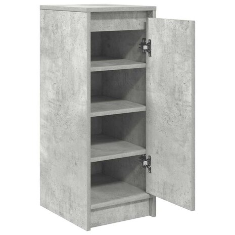 Schoenenkast 29,5x34x76 cm bewerkt hout betongrijs 5